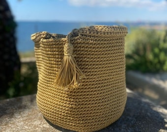 Sac crochet bandoulière, Sac à main, sac besace, accessoire, sac souple, sac ultra pratique, crochet, sac tendance, bohème chic, artisanal