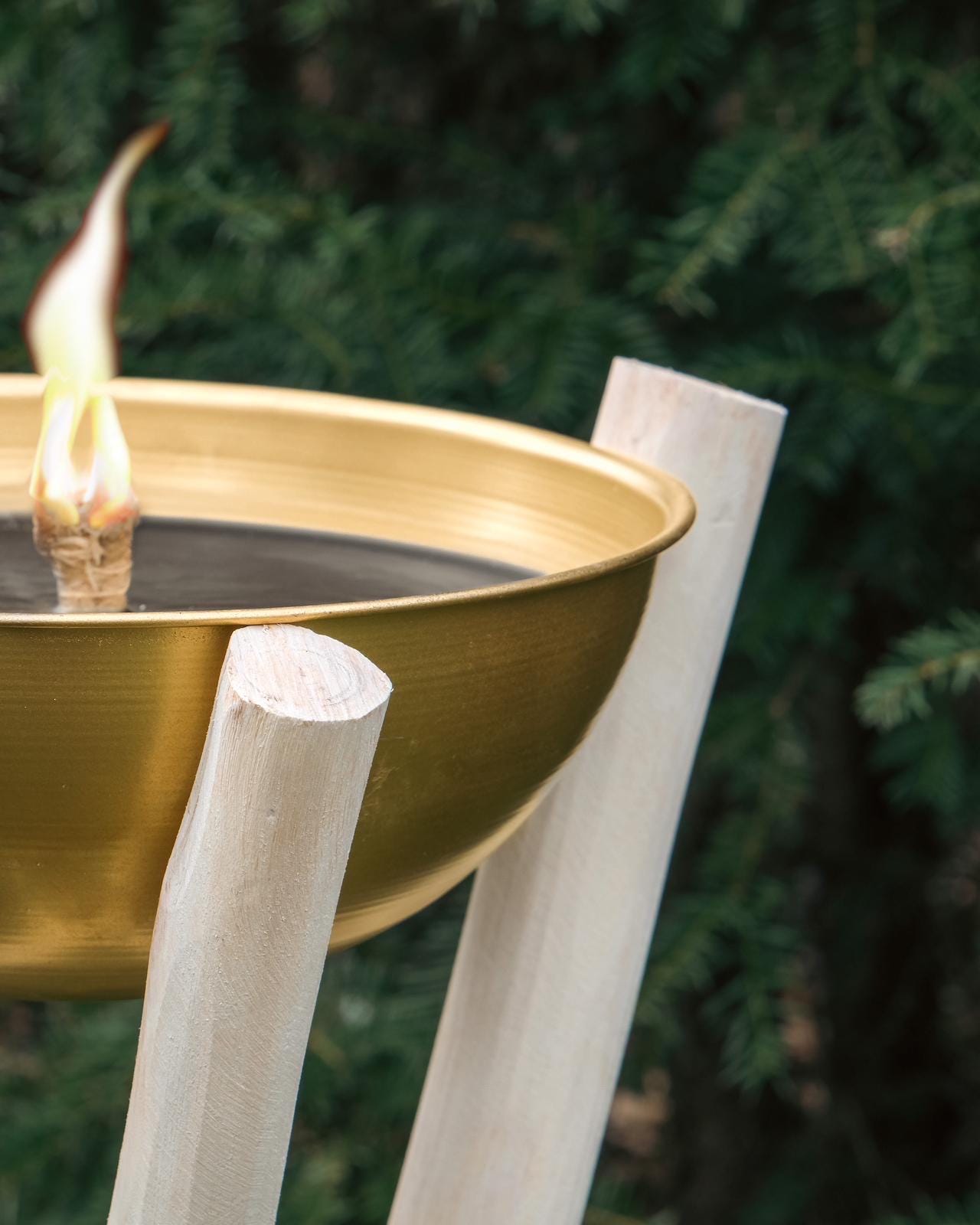 Tripod With Its Outdoor Candle, Boho Chic Torch, Brazier Tripod With Its Outdoor Candle, Boho Chic Torch, Brazier