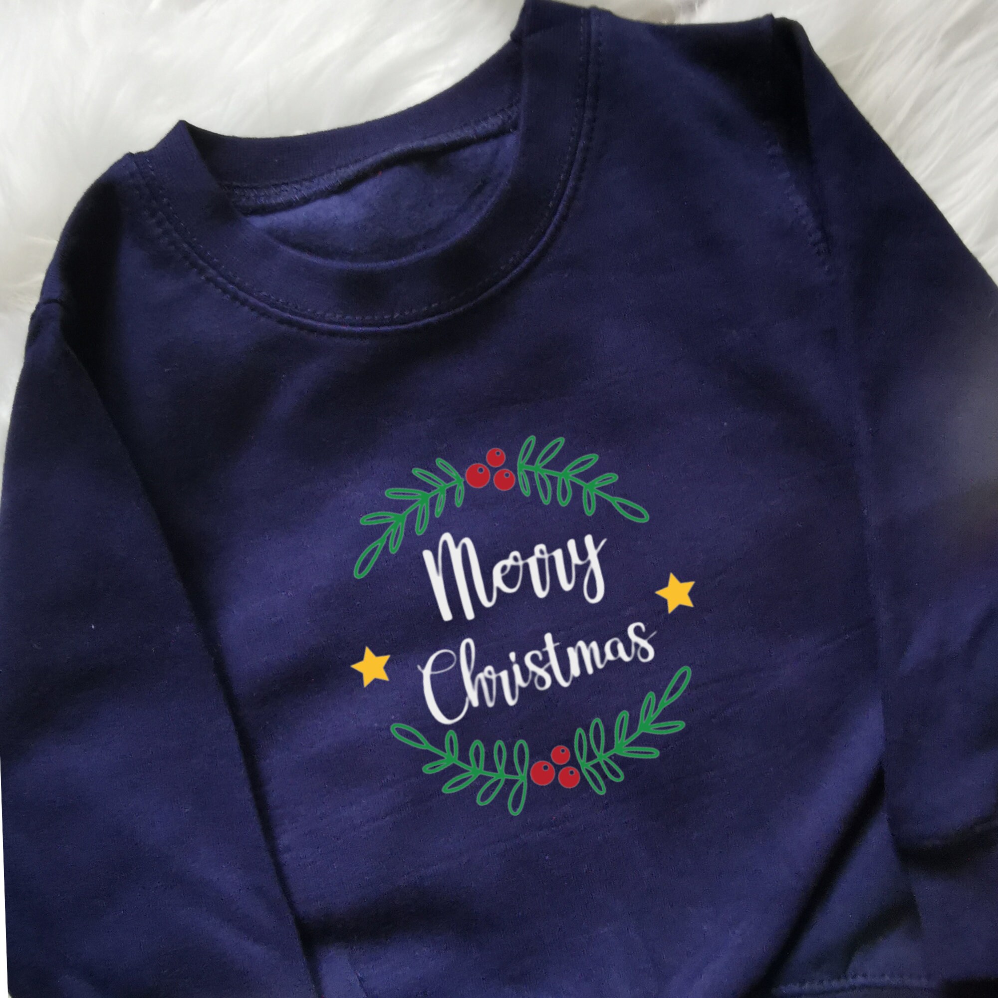 Personalised Christmas Wreath Jumper ADULTS & KIDS Siwmper Etsy UK