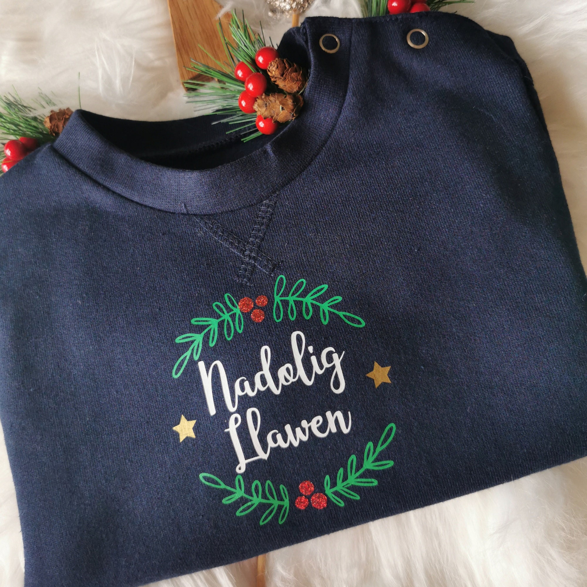 Personalised Christmas Wreath Jumper ADULTS & KIDS Siwmper Etsy UK