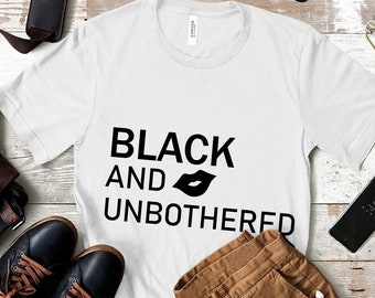 Black and unbothered svg , file for Cricut, instant download, dxf, png, Clip Art, Afro svg