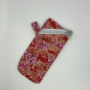 Unique Japanese Inspired Cherry Blossom Pen Case | Organiser | Pencil Pouch | Makeup Brush storage | Small Pouch