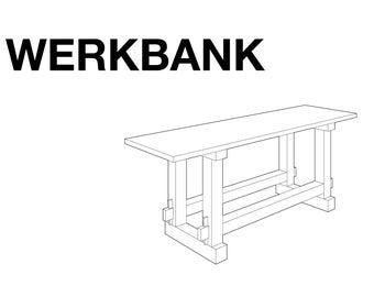 PDF download | Workbench construction instructions | Workshop table construction plan DIY
