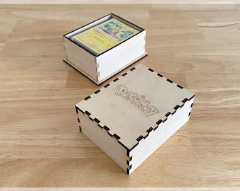 Pokemon Trading Card Box / Lasercut Crate / Trading Card Storage Box [DIGITAL FILE]