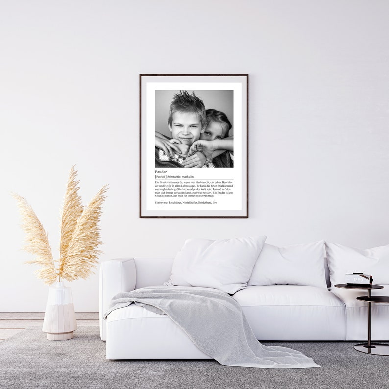 ab 12,95 Euro Personalisiertes Poster Bruder Geschenk Definition Bruder Geschenk Bruder Familie DINA4 Poster Bruderherz 011 Bild 10