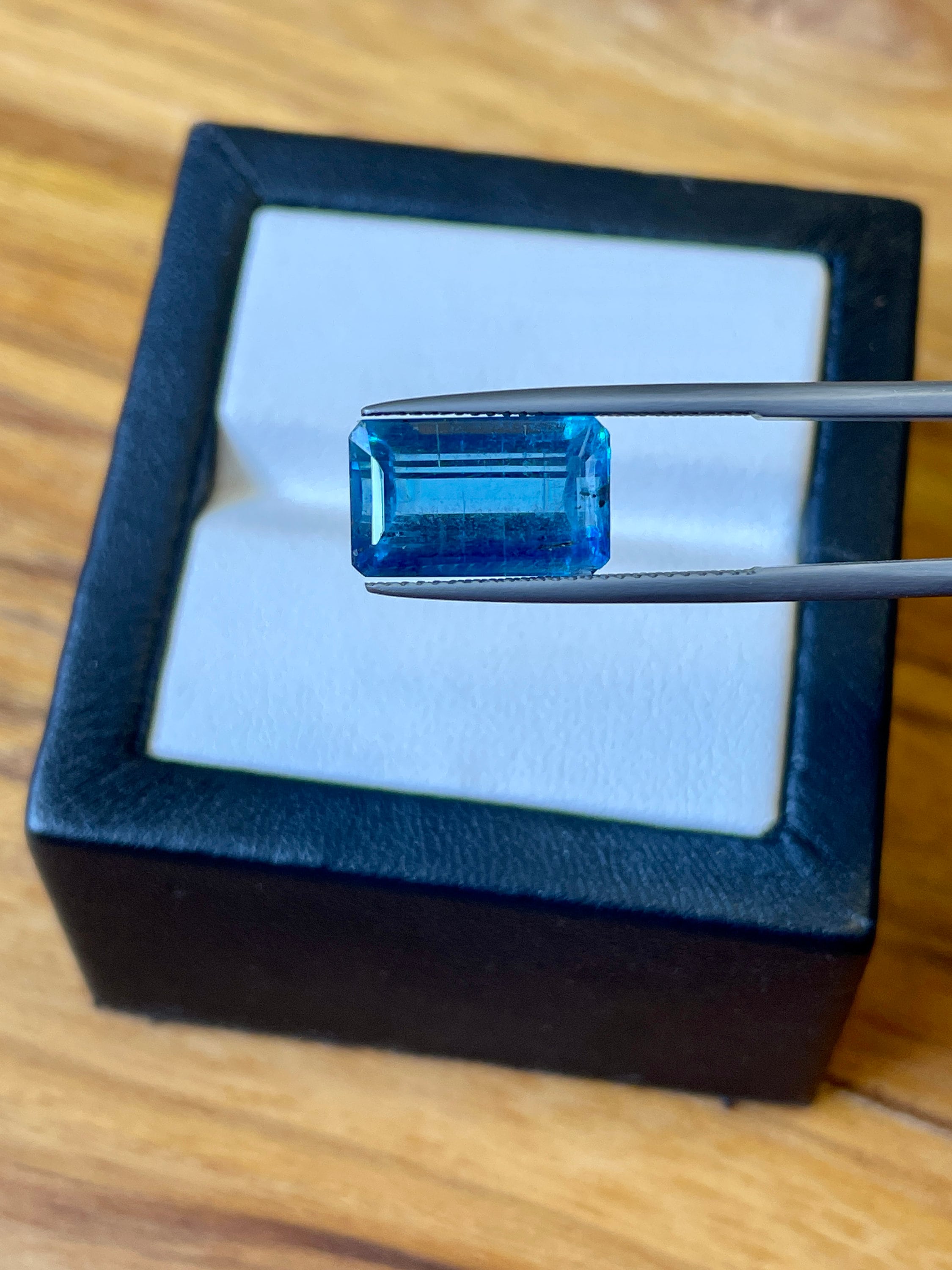 RARE !! KYANITE BLEUE VERTE DU SRI LANKA : 1,19 CARAT