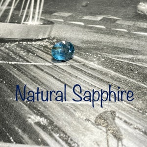 Natural multicolored blue sapphire.