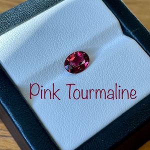 Wonderful pink tourmaline. Oval cut. Almost fluorescent pink tourmaline for ring.