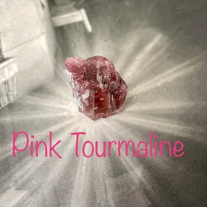 Raw Pink Tourmaline. Natural Tourmaline. Pink Tourmaline Crystal.