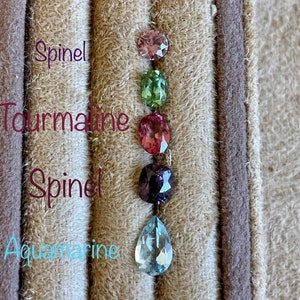 Wonderful lot of mixed gems. You can find Spinel, Tourmaline and Aquamarine.