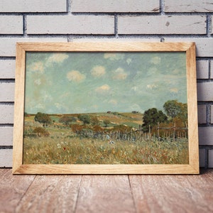 PRINTABLE Landscape Art, Vintage Print, Country Landscape Painting, Digital Download | 140