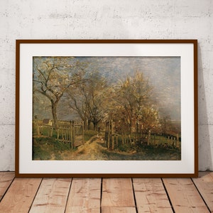 Country Landscape Print,  Vintage Farmhouse Painting, printable wall art, farmhouse decor, living room painting, vintage art, 052