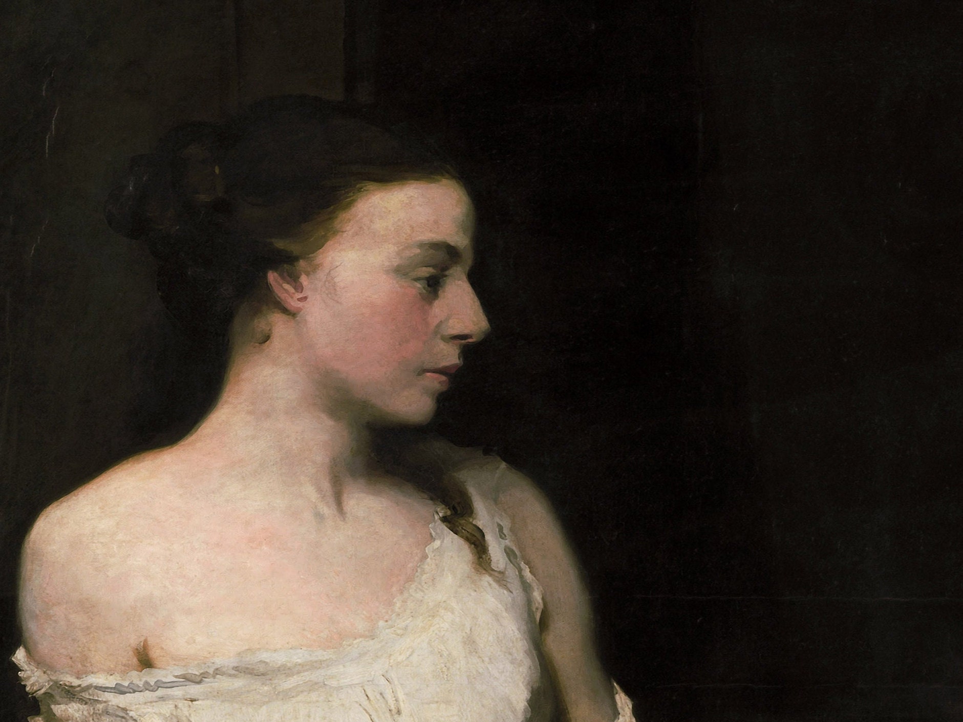 Vintage Portrait Oil Painting | Antique Woman Portrait Print | Digital ...