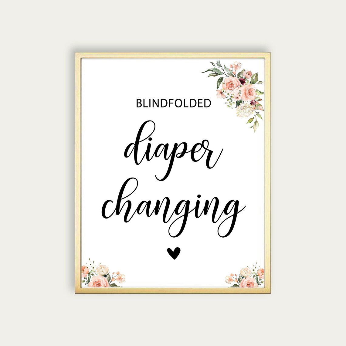 Blidfolded Diaper Changing Game Diaper the Baby Game Pumpkin Etsy