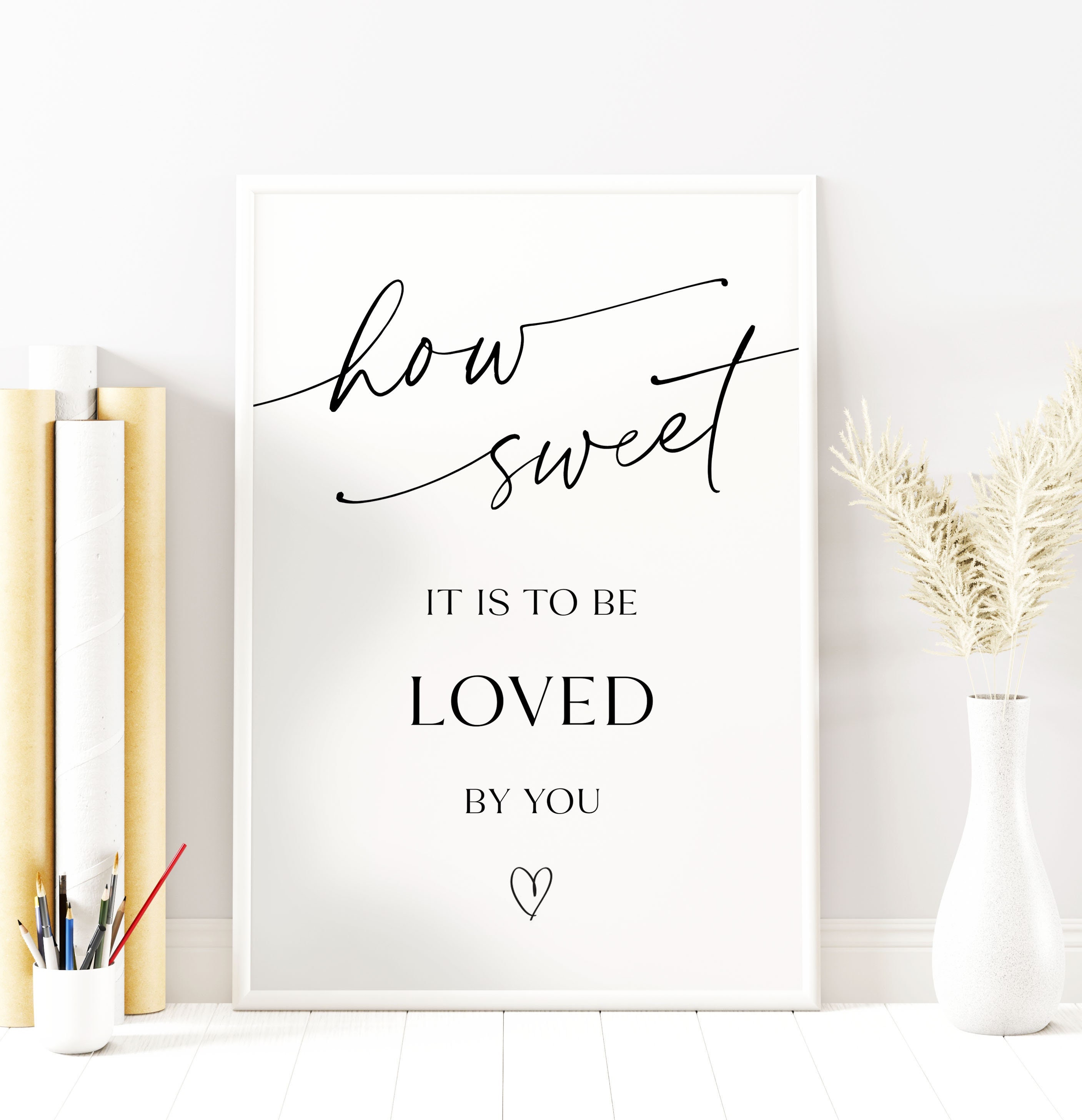 Very Sweet Sign Editable Sweet Treat Favor Signage, How Sweet It is to Be Loved by You ...
