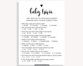 Questions Game Baby Shower Quiz Rustic Baby Shower Trivia Game Printable Baby Shower Trivia Baby Shower Baby Trivia Baby Shower Game 10 FY
