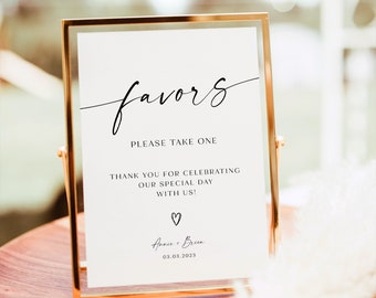 Letrero de mesa con obsequios de descarga instantánea, letrero de obsequio de despedida de soltera, letrero de obsequio de boda editable personalizado, letrero de obsequio de boda imprimible, RS KA 128