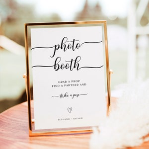 Photo Booth Signage, Photo Booth Sign, Minimalist Photobooth Sign, Photo Booth Digital Sign, Minimalist Wedding Photo Booth Probs, RS KM 139