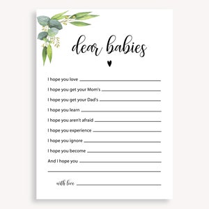 Gioco dei desideri per il bambino, Gioco dei gemelli Dear Babies, Gioco della preghiera per il bambino, Gioco divertente per baby shower Dear Babies, Gioco virtuale per baby shower 20 FM