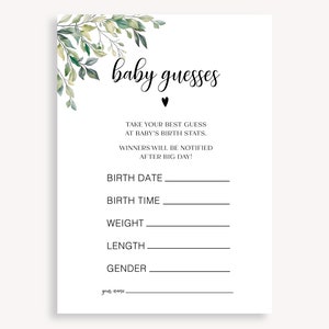 Juego de adivinanzas para bebés, tarjetas de adivinanzas para bebés, calendario de fechas de parto para baby shower, juego de adivinanzas para bebés con descarga instantánea, juego de correspondencias para baby shower, 50 FM