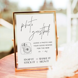 Personalized Guestbook Sign, Editable Baby Shower Photo Guestbook Sign, Baby Shower Photo Guestbook Sign, Photo Guestbook Sign, YS BC 113
