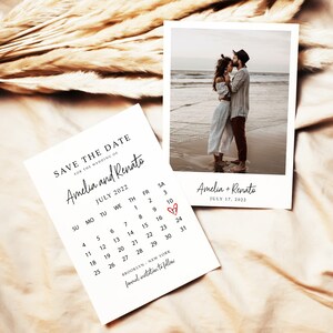 Save The Day Invites, Bohemian Save The Date, Editable Save The Date Template, Minimalist Save Our Date, Photo Save The Date Card, STD KE 32