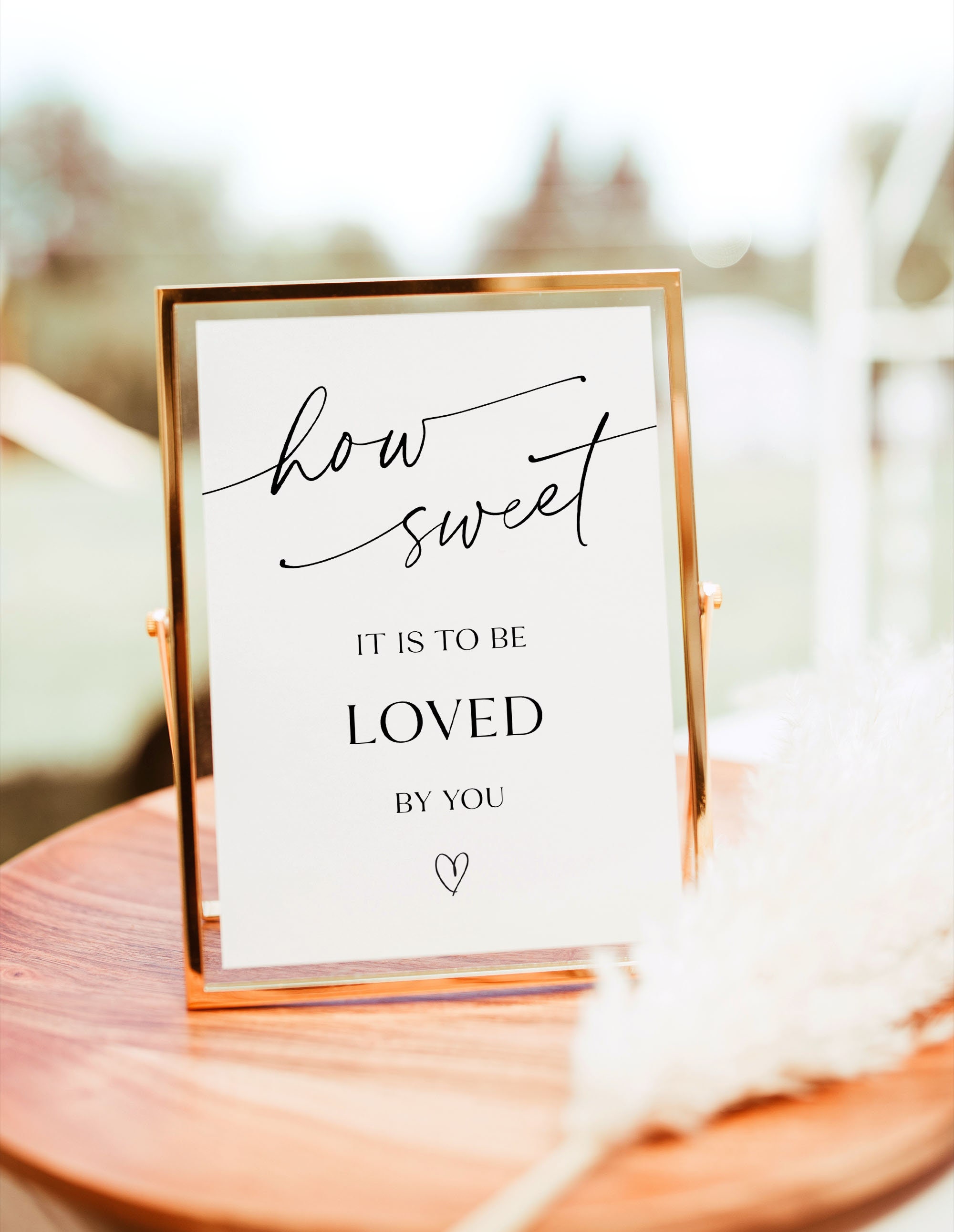 Very Sweet Sign Editable Sweet Treat Favor Signage, How Sweet It is to Be Loved by You ...