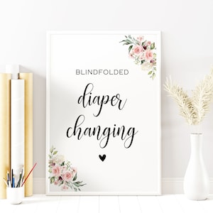 Blidfolded Diaper Changing Game, Diaper The Baby Game, Pumpkin Baby Shower Game Diaper Baby Game, Coed Baby Shower Game, Couples Game, 30 FM