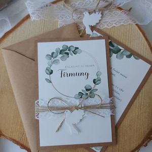 Einladung zur Kommunion, Taufe, Konfirmation, Hochzeit