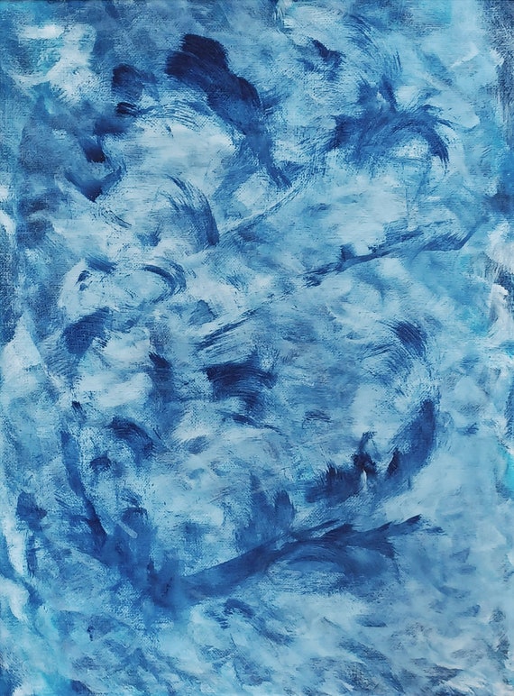 抽象画 I アクリル絵画 I 現代アート I キャンバスにアクリル I 30x40