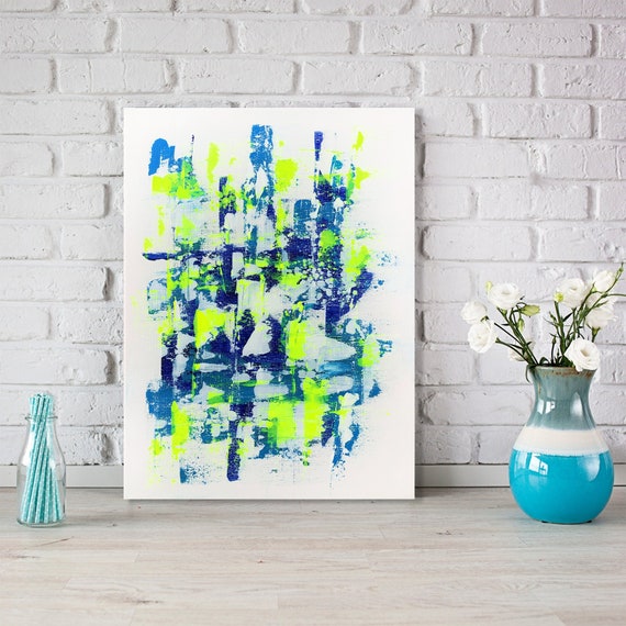 抽象画 I アクリル絵画 I 現代アート I キャンバスにアクリル I 30x40