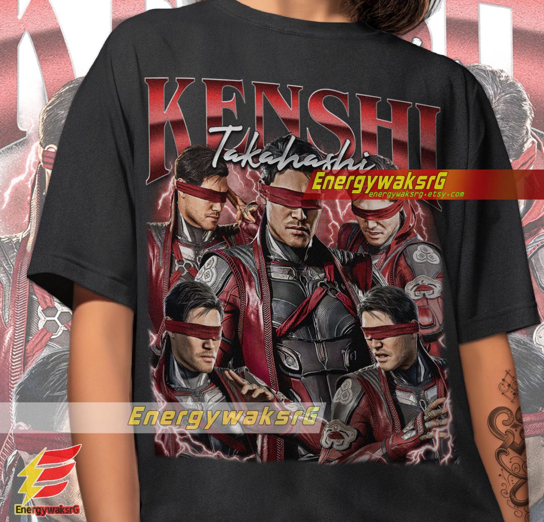 Limited Kenshi Takahashi Mortal Kombat 1 Vintage T Shirt Retro Il O3ea 