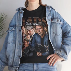 T-shirt vintage Mads Mikkelsen en édition limitée, chemise Mads Mikkelsen, cadeau pour femme et homme T-shirt unisexe V-V119