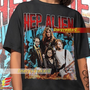 Vintage Style HEP ALIEN Vintage T-shirt, 90s Retro Vintage Tshir, Gil Lane Zack Brian Shirt, Gilmore Band Shirt