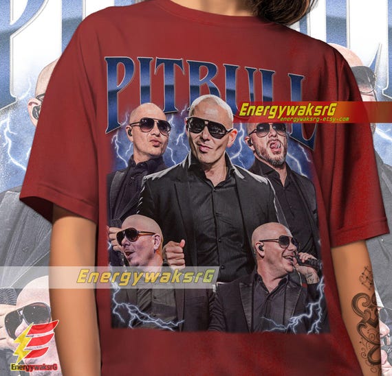 Limited Pitbull Vintage T-Shirt, Vintage Pitbull Bootleg Shirt, Shirt Gift For Woman and Man Unisex