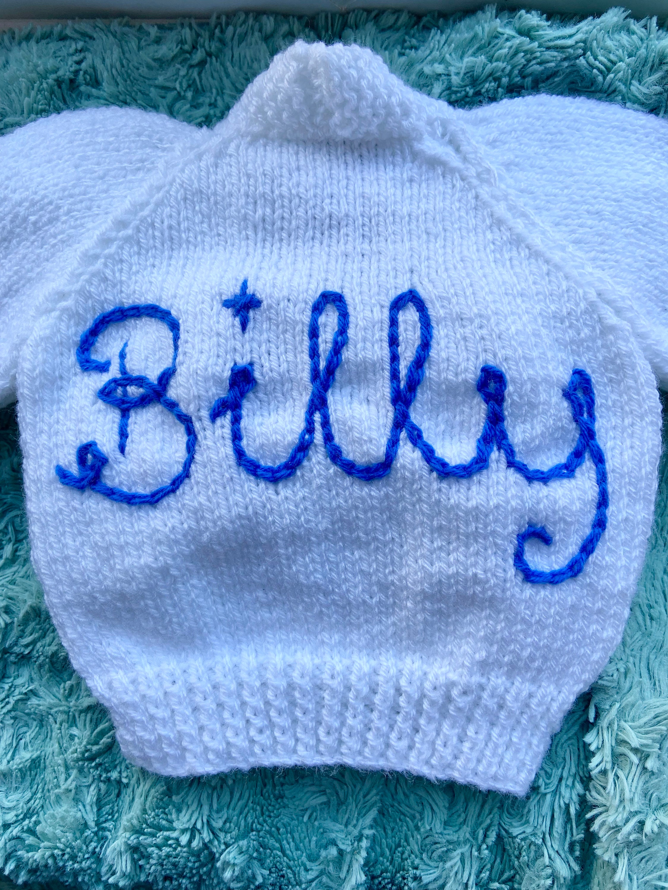 Hand Knitted Personalised Name Cardigans Etsy UK