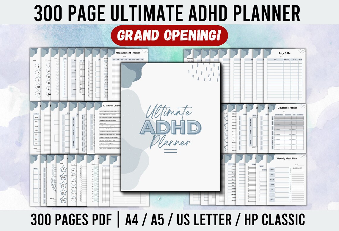 Ultimate ADHD Planner Adult ADHD Digital Planner ADHD - Etsy