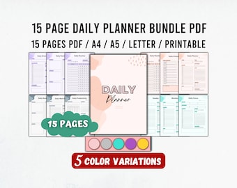 Daily Planner Printable Pdf, Remarkable 2 Planner, To Do List Template, Daily Routine Planner, Daily Checklist Pdf, , A4 A5 Us Letter Pdf