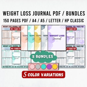 Weight Loss Journal Pdf, Weight Loss Tracker, Weight Loss Planner, Weightloss Tracker Download, Period Tracker Printable, ADHD Planner Adult