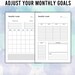 Editable Goal Planner Bundle, 2023 Goal Tracker Printable, Goal Setting ...