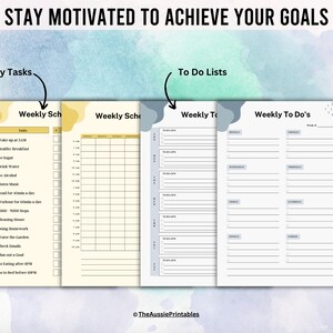 Weekly Planner Printable Pdf, Daily Checklist Pdf, Daily Routine ...