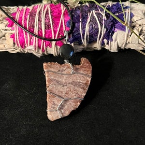 Gestreepte Rhyolite Ketting