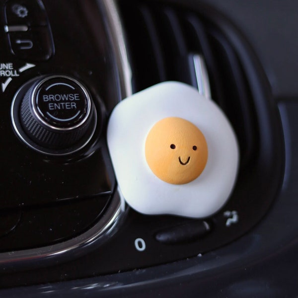 Fried Eggs Air Freshener | Car Accessories | Vent Clips | Aroma Stone | Perfume Plaster Diffuser | Car Fragrance