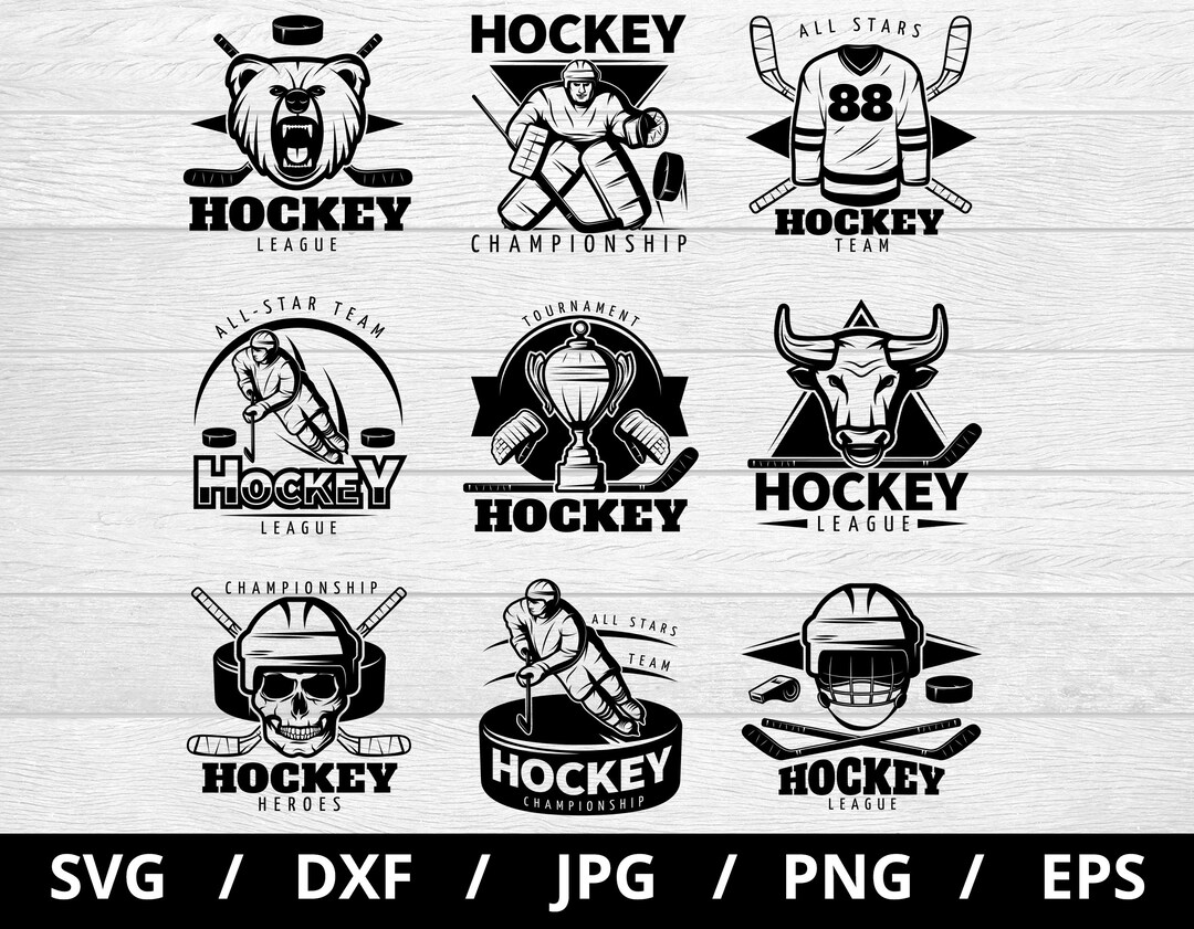 hockey-league-logo-sets-collection-illustration-svg-hockey