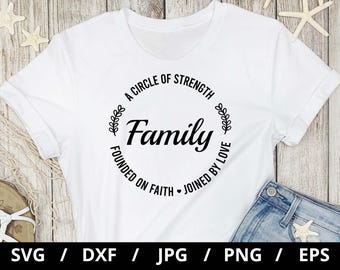 Family T-Shirt SVG: Motivational Quote, Cricut Cut File (Digital Download)