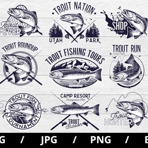Scnor The Sticker Deals- HUNTING & TROUT FISHING SCENE METAL WALL ART