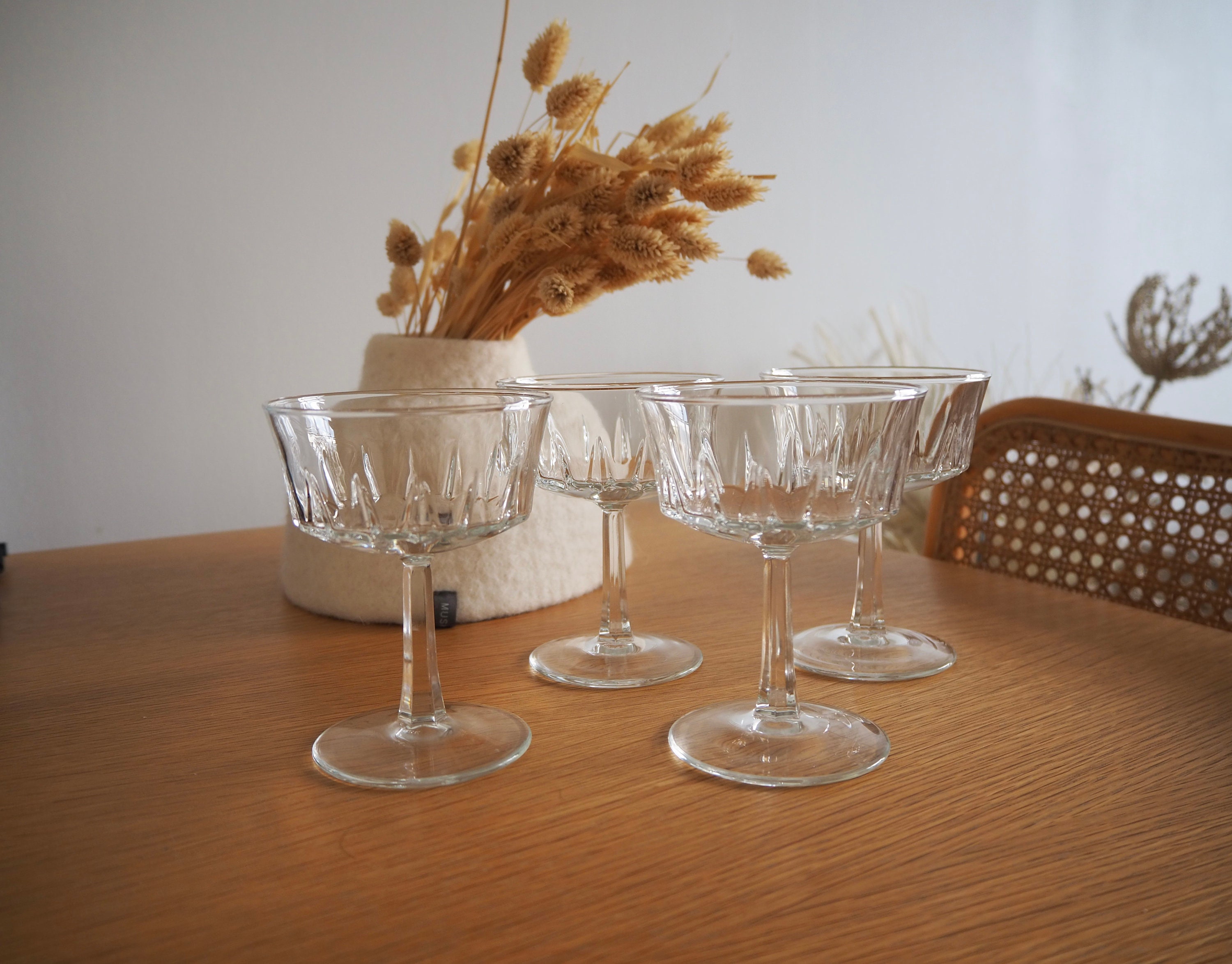 Lot de 4 Coupes à Champagne