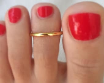 Anillos de dedo gruesos de oro, anillo de dedo redondo ajustable para mujeres o hombres, bandas simples, talla única, perfecto para el verano, joya de novia