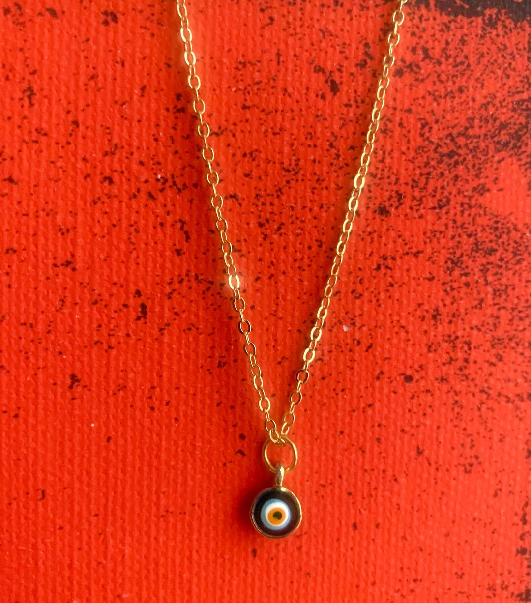 Evil Eye Necklace, Blue Evil Eye Protection Jewelry, Glass Evil Eye — free download