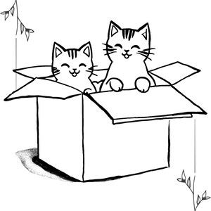 11-Page Cat Coloring Book for Kids | Adorable Cat Illustrations | Printable Coloring Pages | Fun Activity for Children